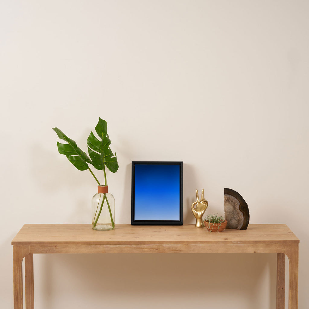 Cobalt Blue Ombre Framed Canvas Print Gallery Image 4