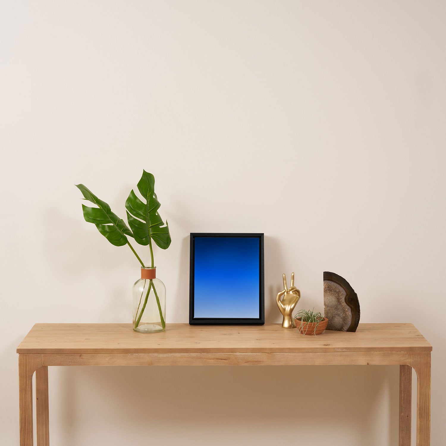 Cobalt Blue Ombre Framed Canvas Print Gallery Image 4