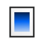 Cobalt Blue Ombre Framed Art Print Gallery Image 6