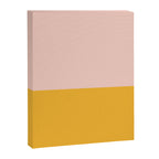 Color Block Blush Pink Mustard Yellow Canvas Print Gallery Image 6