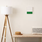    Color Block Green and White Canvas Print Gallery Image 2