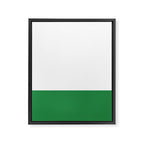    Color Block Green and White Framed Canvas Print Gallery Image 6