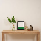    Color Block Green and White Framed Canvas Print Gallery Image 4