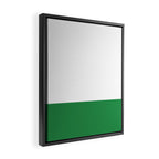    Color Block Green and White Framed Canvas Print Gallery Image 2