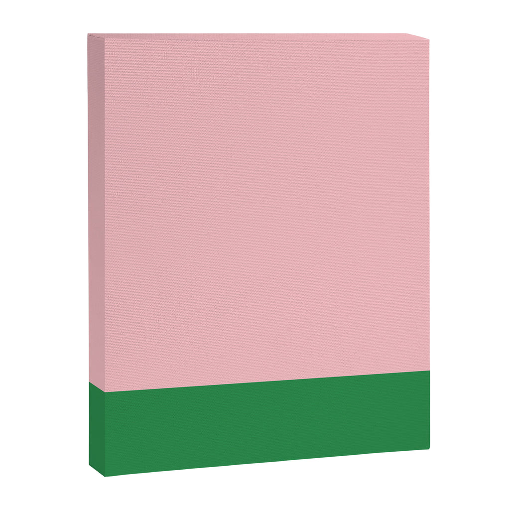 Color Block Pink and Green Canvas Print Gallery Image 6