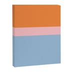 Color Block Striped Solid Orange Pink Light Blue Canvas Print Gallery Image 8