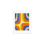 Colorful Abstract Retro Groove Pop Pattern Art Print Gallery Image 1