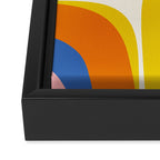 Colorful Abstract Retro Groove Pop Pattern Framed Canvas Print Gallery Image 3