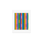 Colorful and Bold Geo Chain Geometric Color Block Stripes Vertical Pattern 2 Art Print Gallery Image 1