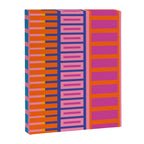 Colorful Bold Block Stripe Pattern in Pink Orange Blue Green Canvas Print Gallery Image 8