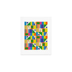 Colorful Geometric Mid Century Modtastic Retro Pattern Art Print Gallery Image 1