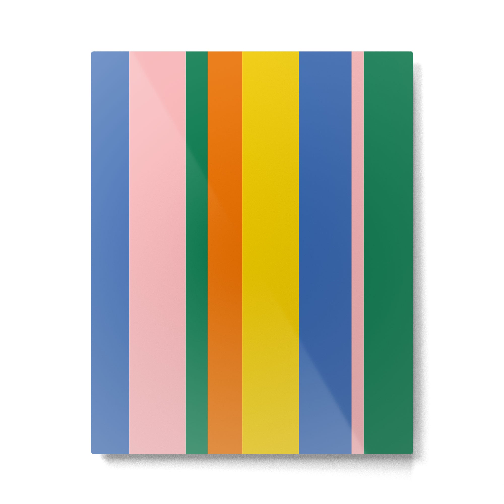 Colorful Vertical Stripes Contemporary Pattern Metal Print Gallery Image 4