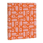Contemporary Geometric Abstract Piquet Multi Pattern in Pop Orange and Pink Canvas Print Gallery Image 8