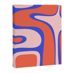 Copacetic Abstract Royal Blue Blush Pink Red Orange Canvas Print Gallery Image 8