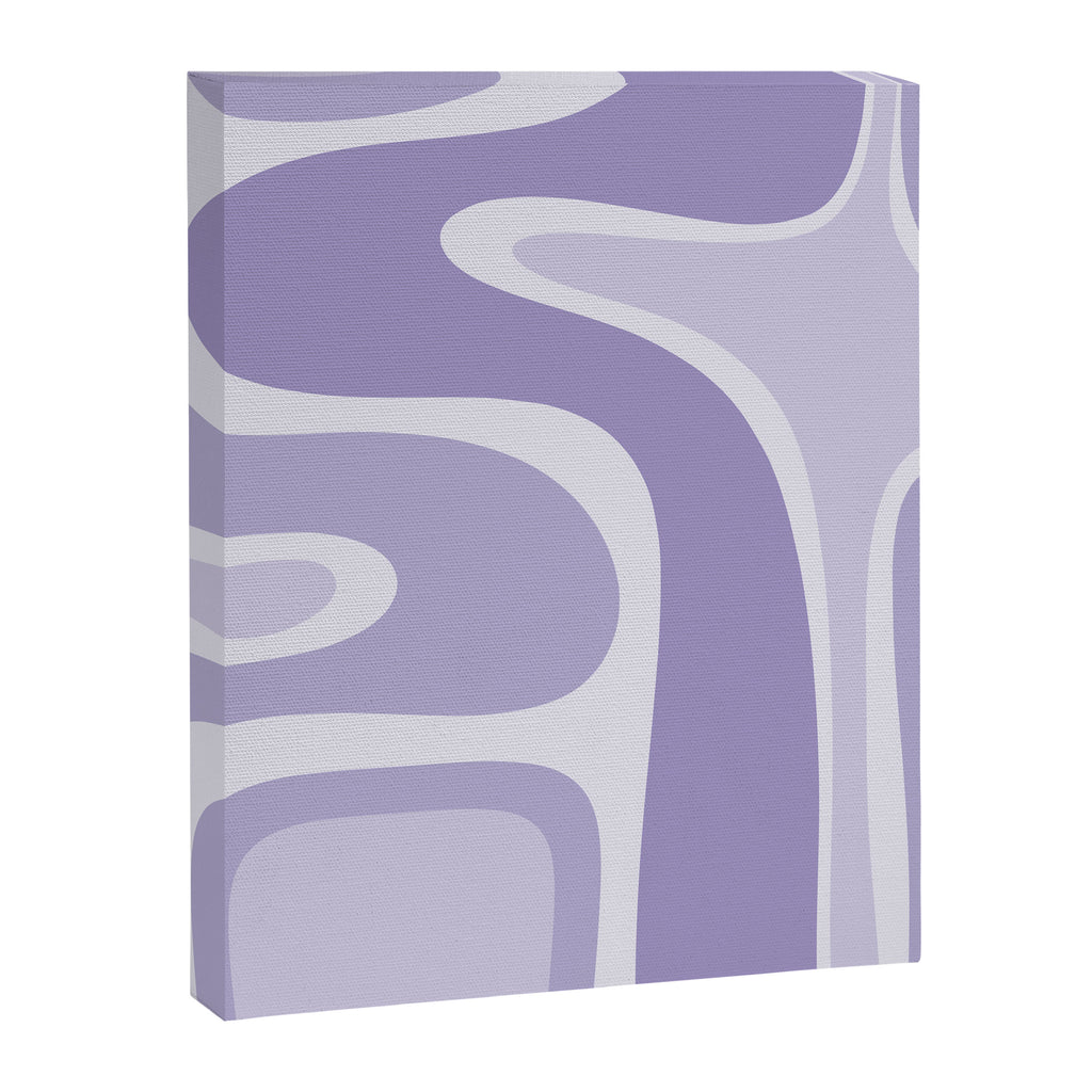 Copacetic Retro Abstract in Light Lavender Purple  Canvas Print Gallery Image 8