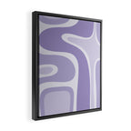 Copacetic Retro Abstract in Light Lavender Purple  Framed Canvas Print Gallery Image 2