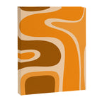Copacetic Retro Abstract in Pumpkin Orange Canvas Print Gallery Image 8