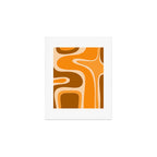 Copacetic Retro Abstract in Pumpkin Orange Art Print Gallery Image 1