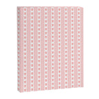 Cottage Stripes and Flowers Pattern in Pastel Pink and White Canvas Print Gallery Image 6