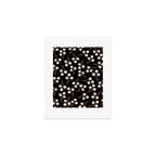 Cotton Stems Botanical Pattern in Brown, Cream, and Black II Art Print Gallery Image 1