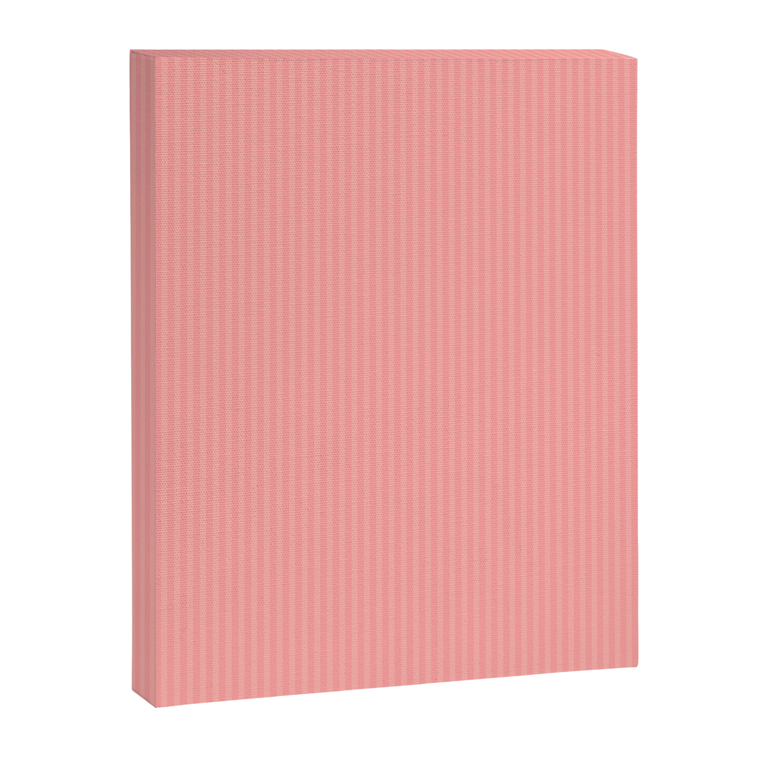 Cozy Blush Pink Ultra Fine Stripe Vertical Pattern Canvas Print Gallery Image 6