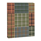 Cozy Gingham Patchwork Autumn Winter Pattern Canvas Print Gallery Image 8