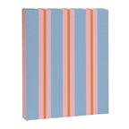 Cute Basic Stripes Light Blue Orange Pink Canvas Print Gallery Image 8