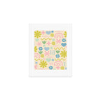 Cute Miscellany Cheerful Whimsical Pastel Pattern  Art Print Gallery Image 1