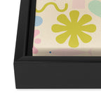 Cute Miscellany Cheerful Whimsical Pastel Pattern  Framed Canvas Print Gallery Image 3