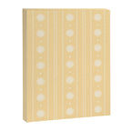 Daisy Stripes Pattern in Buttercream Yellow and White Canvas Print Gallery Image 8