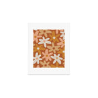 Daisy Time Floral Pattern Clay Blush Ochre Putty Earth Tones Art Print Gallery Image 1