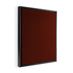 Deep Rich Russet Rust Red-Brown Solid Framed Canvas Print Gallery Image 2