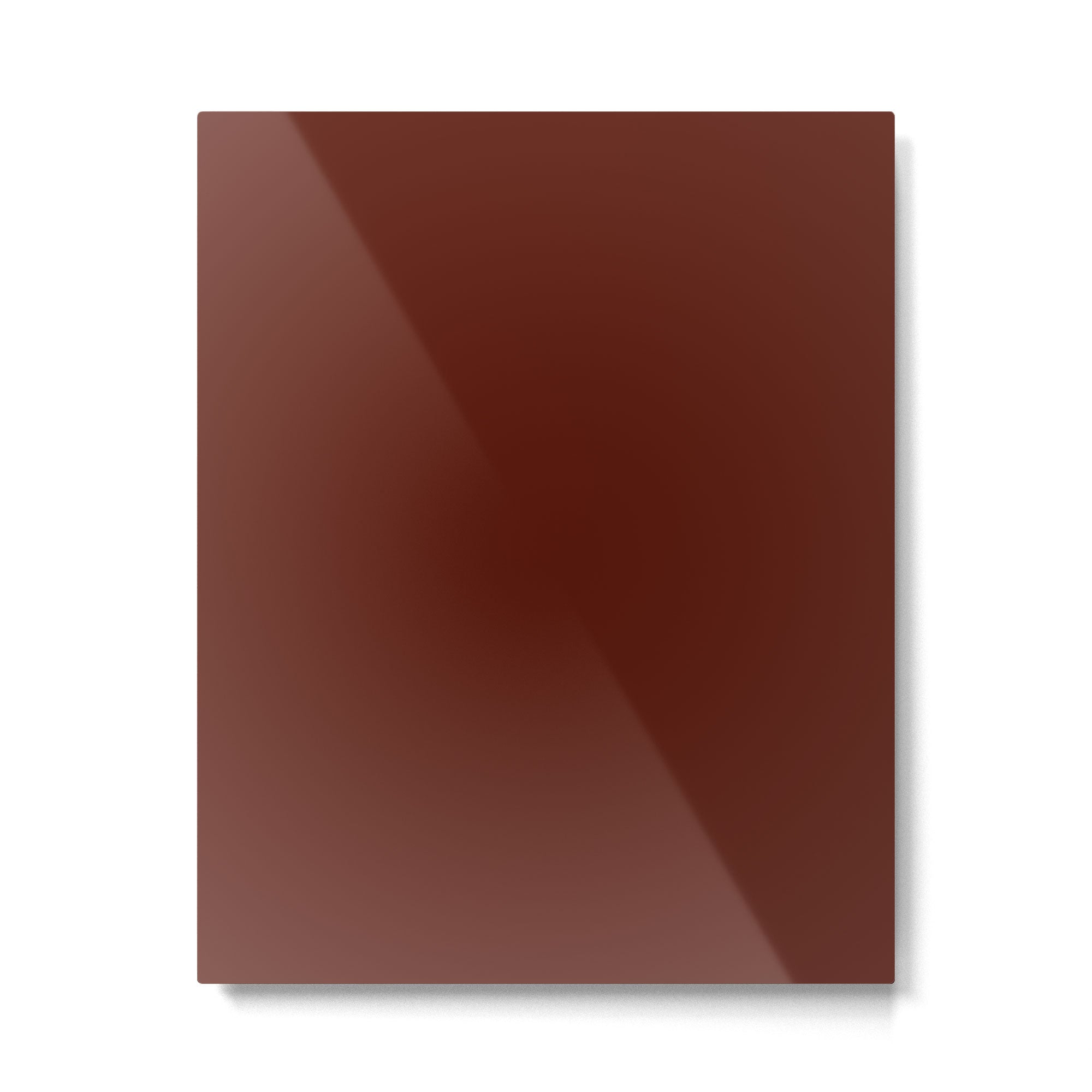 Deep Rich Russet Rust Red-Brown Solid Metal Print Gallery Image 6