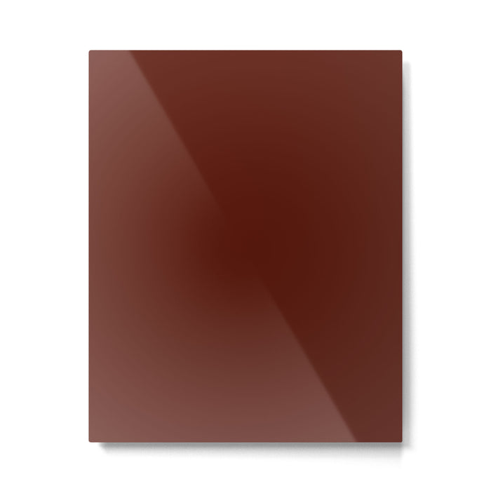 Deep Rich Russet Rust Red-Brown Solid Metal Print Gallery Image 1