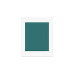 Deep Teal Blue Green Solid Color Art Print Gallery Image 1