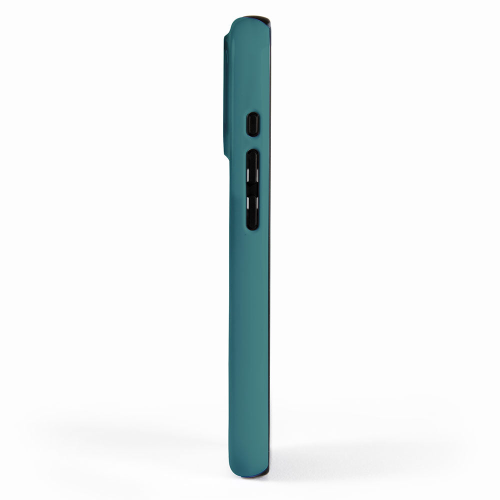 Deep Teal Blue Green Solid Color iPhone Case Gallery Image 2