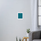 Deep Teal Blue Solid  Art Print Gallery Image 3