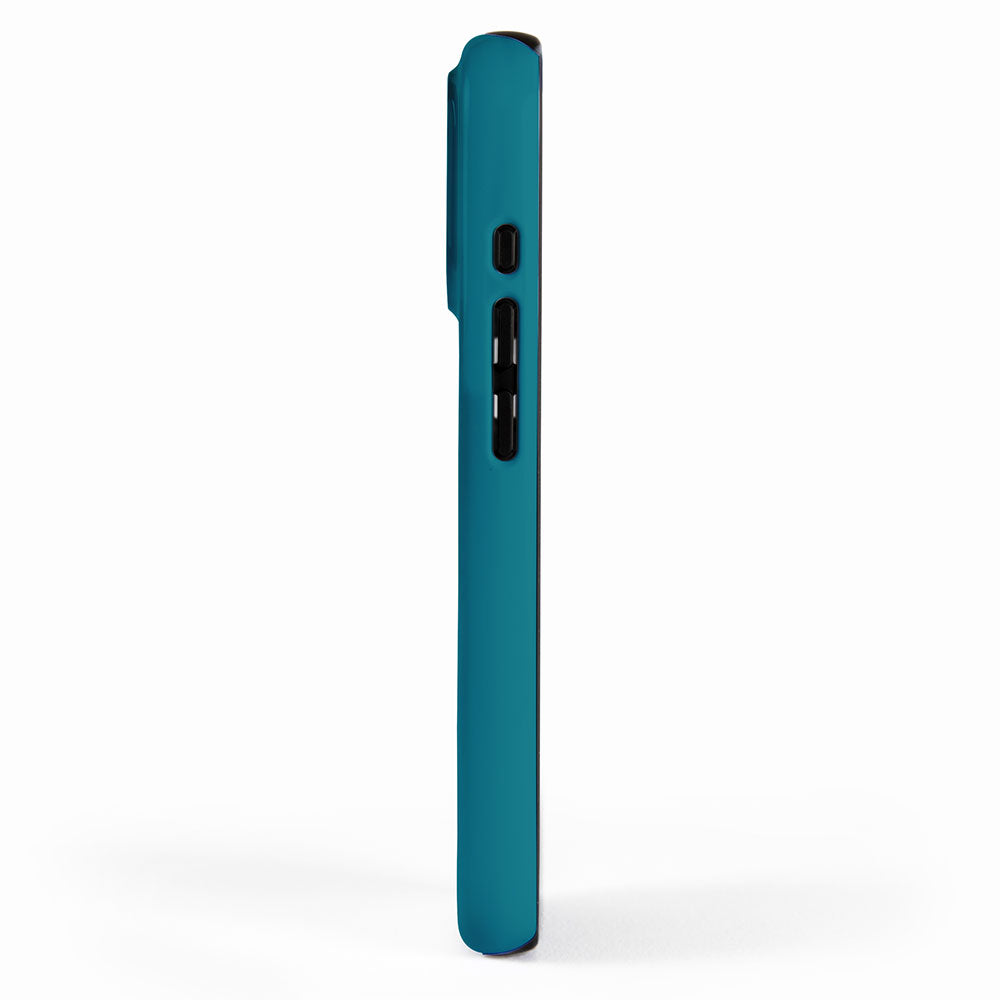 Deep Teal Blue Solid  iPhone Case Gallery Image 2
