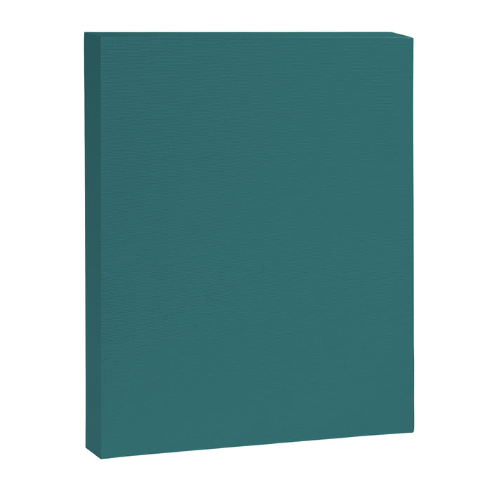 Deep Teal Solid Color Canvas Print Gallery Image 1
