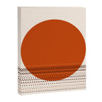 Desert Sunset - Abstract Minimalism in Burnt Orange Canvas Print Gallery Image 8