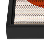 Desert Sunset - Abstract Minimalism in Burnt Orange Framed Canvas Print Gallery Image 3