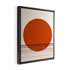 Desert Sunset - Abstract Minimalism in Burnt Orange Framed Canvas Print Gallery Image 2