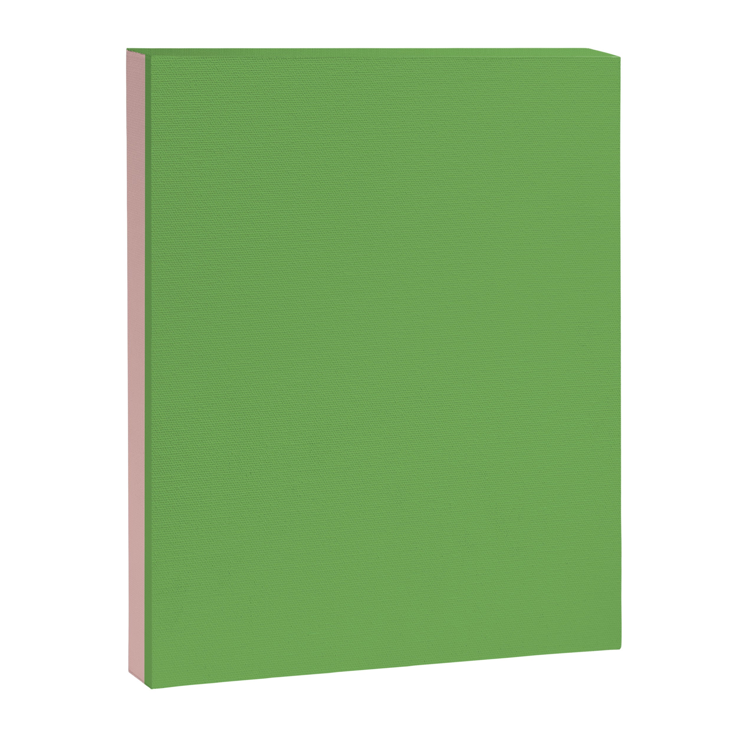 Double Stripe Minimal Lime Green and Pink Canvas Print Gallery Image 8