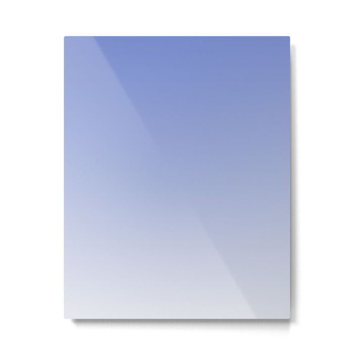 Dreamy Blue Lavender Ombre Gradient Metal Print Gallery Image 1