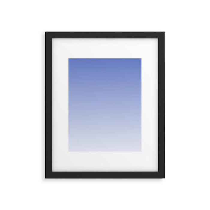 Dreamy Blue Lavender Ombre Gradient Framed Art Print Gallery Image 1