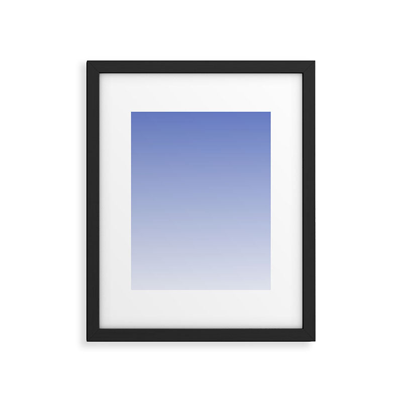 Dreamy Blue Lavender Ombre Gradient Framed Art Print Gallery Image 6