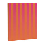 Dreamy Future Stripes Hot Pink and Orange Gradient Ombre Pattern Canvas Print Gallery Image 8