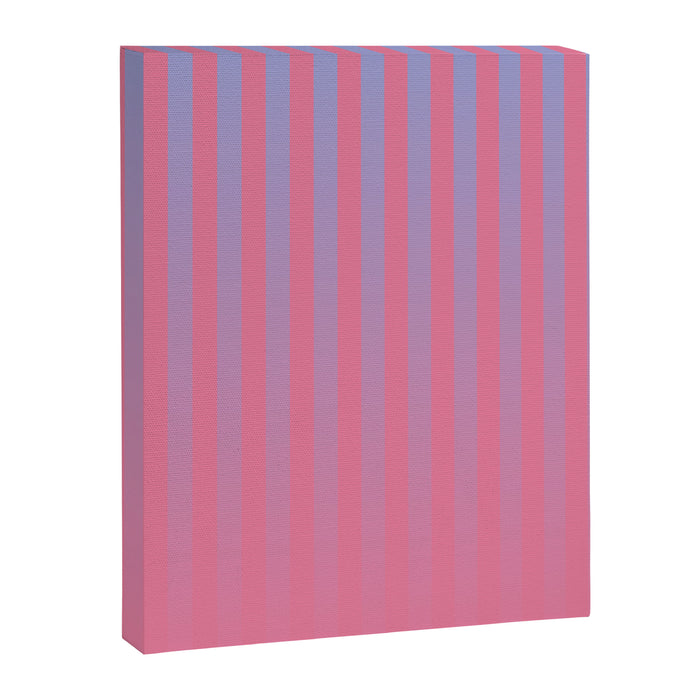 Dreamy Future Stripes in Gradient Pink and Ombre Blue Lavender Canvas Print Gallery Image 1