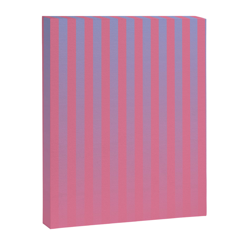 Dreamy Future Stripes in Gradient Pink and Ombre Blue Lavender Canvas Print Gallery Image 8