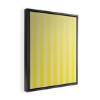 Dreamy Future Stripes Yellow Gradient Ombre Pattern Framed Canvas Print Gallery Image 2